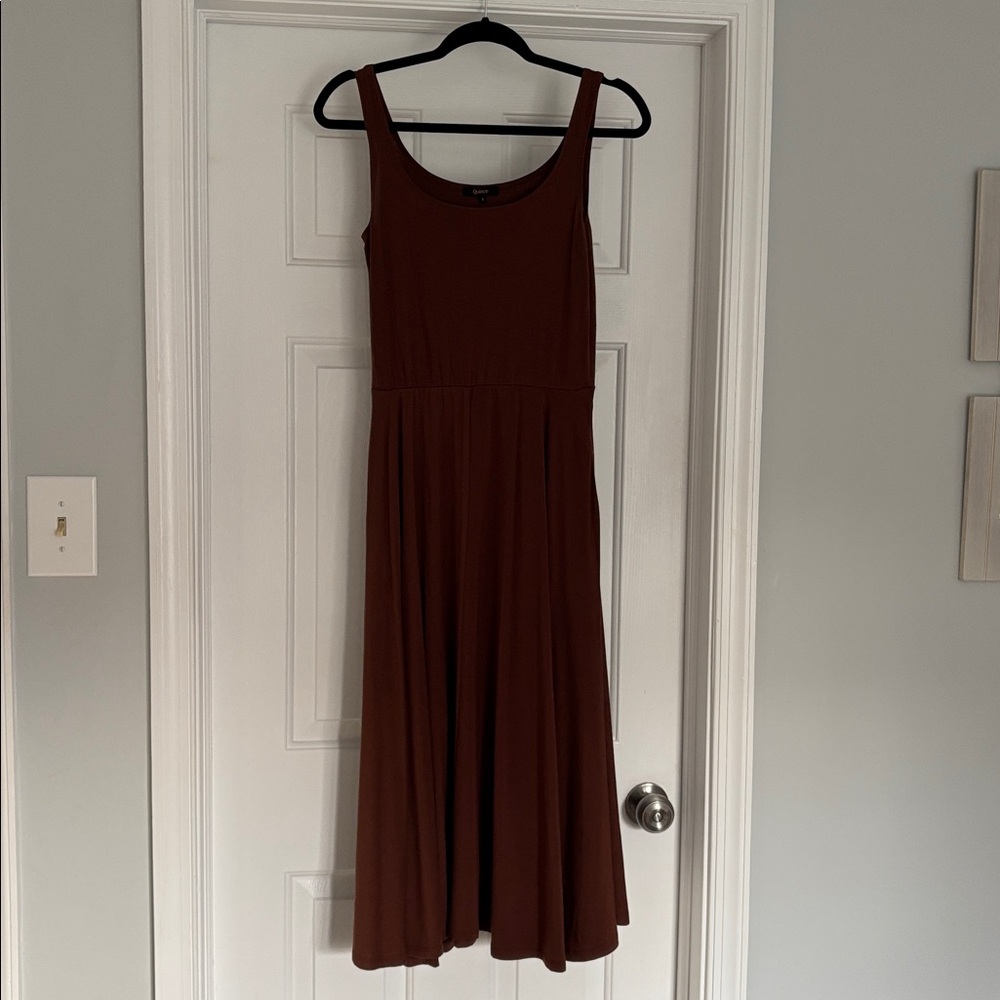 Quince Chocolate Brown Midi Dress - Picture 6 of 9